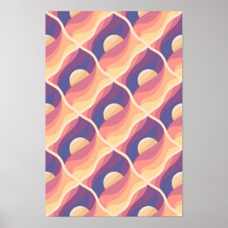 Boho-Sonnenuntergang Poster