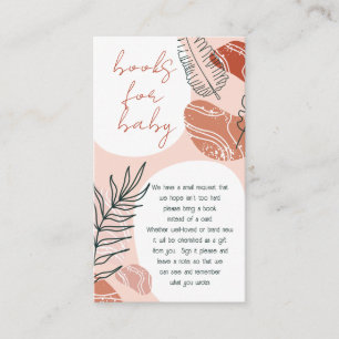Boho Southwest Desert Baby Showbücher für Baby Begleitkarte