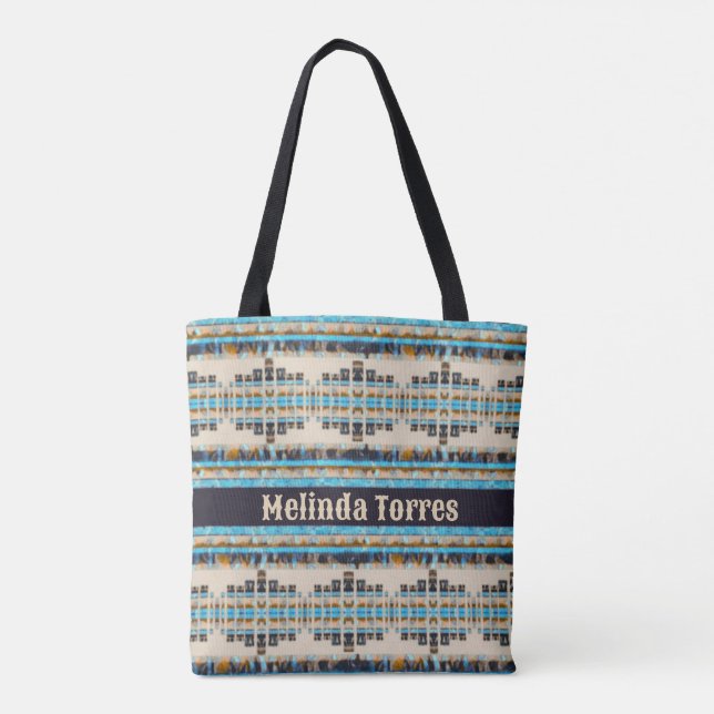 Boho Southwest Inspiriert Tasche (Rückseite)