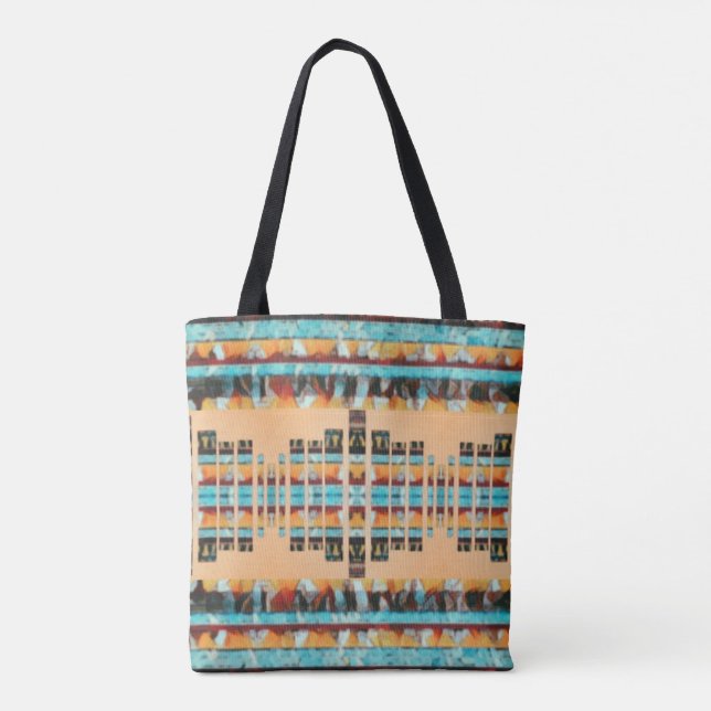 Boho Southwest Inspiriert Tasche (Rückseite)