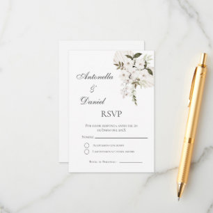 Boho Spanish Wedding RSVP Card Begleitkarte