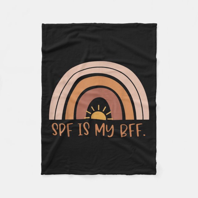 Boho Spf ist meine Beste Freundin Dermatologie Der Fleecedecke (Vorderseite)