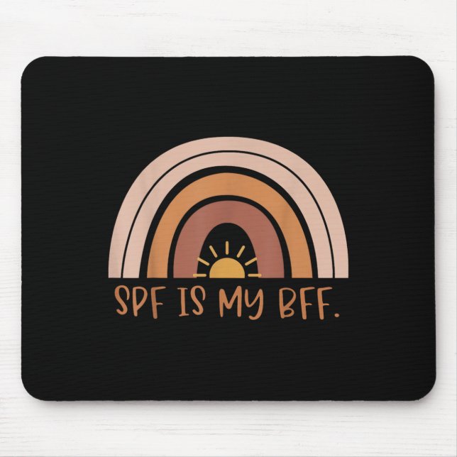 Boho Spf ist meine Beste Freundin Dermatologie Der Mousepad (Vorne)