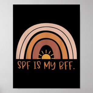 Boho Spf ist meine Beste Freundin Dermatologie Der Poster