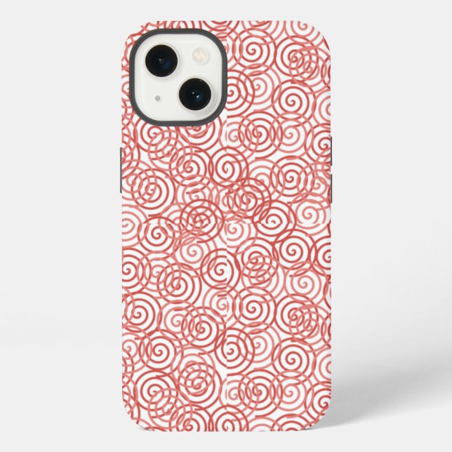 Boho-Spiralen iPhone Hülle (Rückseite)