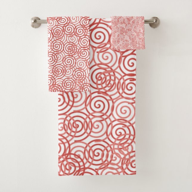 Boho Spirals Badhandtuch Set (Insitu)
