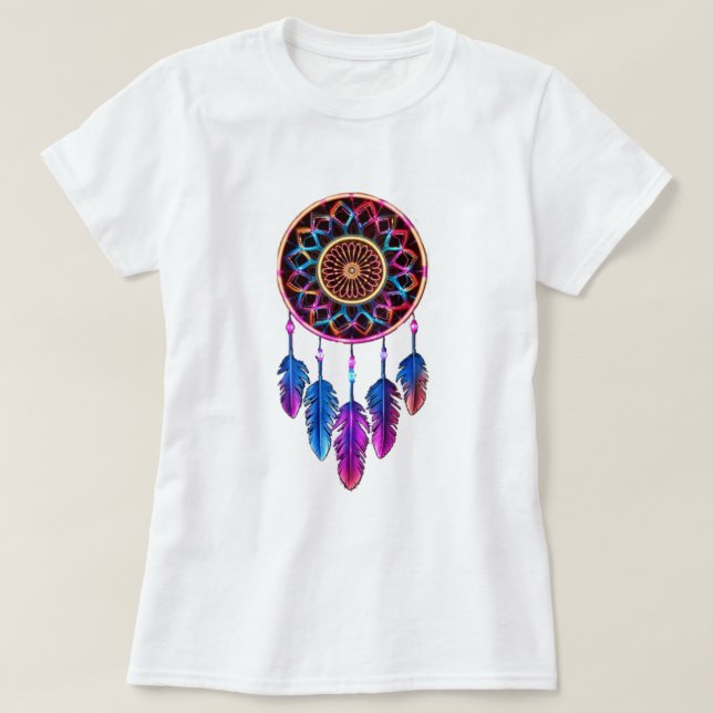Boho spirituelle Kunst Träumer. T-Shirt (Design vorne)