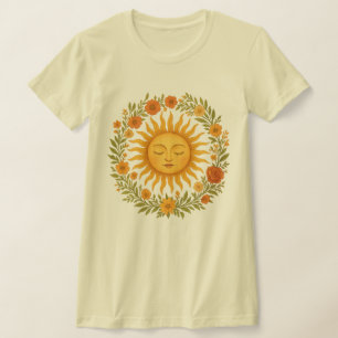 Boho Spirituelle Sonne Himmelskleidung für Hippi T-Shirt