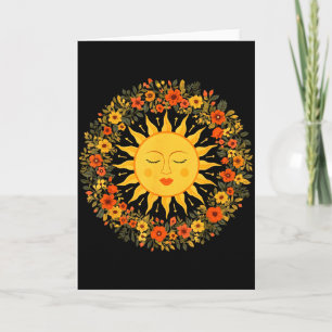 Boho Spirituelle Sonne Süße Boheme Himmels Hippie  Karte