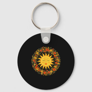 Boho Spirituelle Sonne Süße Bohemian Himmels Hippi Schlüsselanhänger