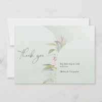 Boho Spring grüne eucalyptus blush Baby Danke