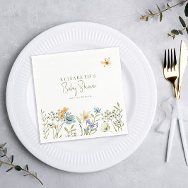 Boho spring personalisierte Babydusche Serviette