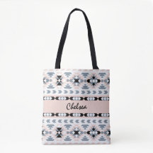 Boho Stammes- Muster erröten und schwärzen