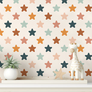 Boho Star Kinderzimmer Tapete