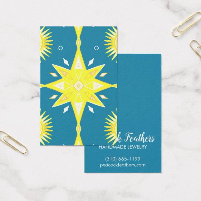 Boho Stars Écouter Collier Bijoux Display Card (Bureau)