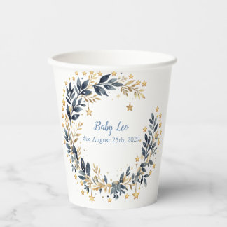 Boho Stars Greenery-Papierbecher Pappbecher