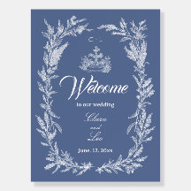 Boho-Staubblauer Botanischer Kranz Hochzeitsempfan
