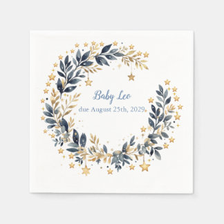 Boho-Sterne-Begrünung-Baby-Party Serviette