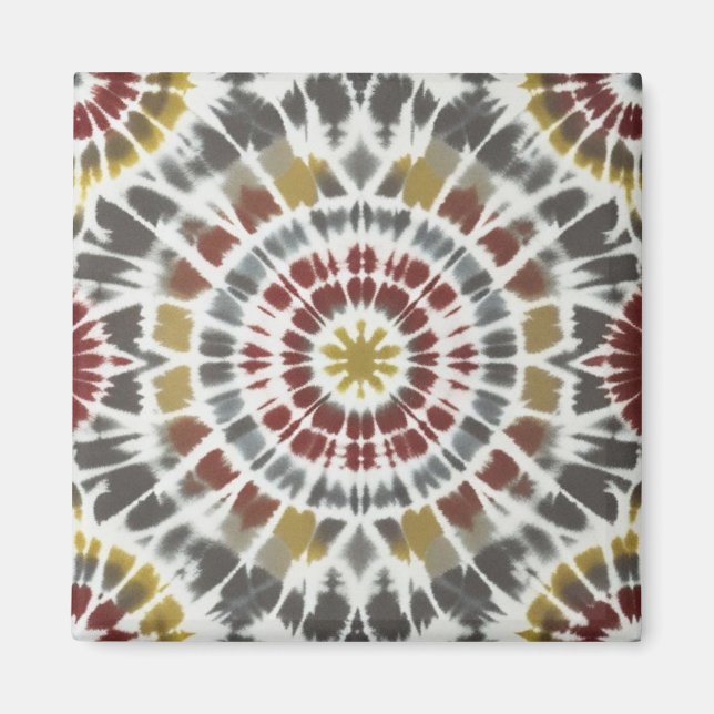 Boho Sternexplosion Gefärbte Krawatte Magnet (Vorne)
