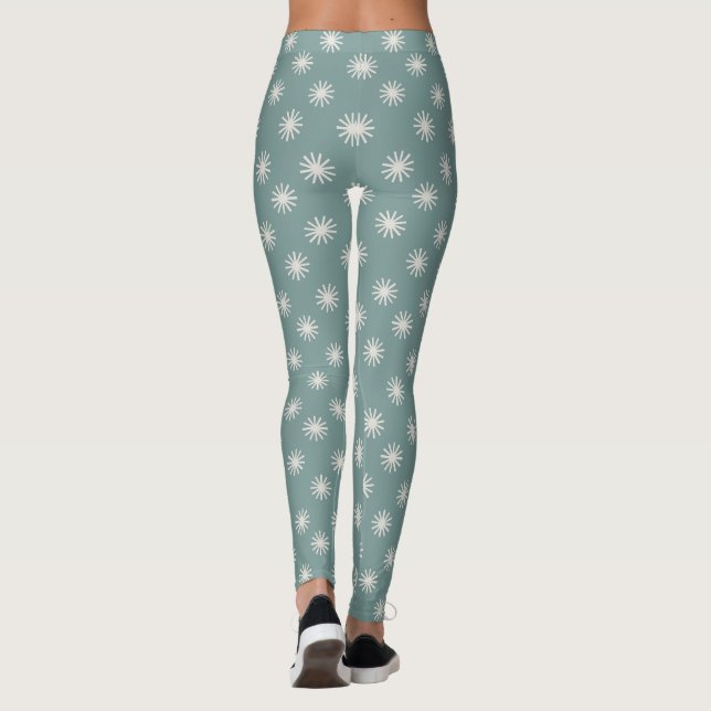 Boho Sternexplosion Pattern Leggings (Rückseite)