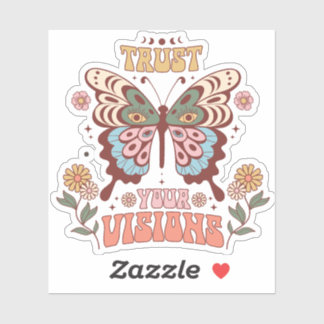 Boho Sticker, Vertraue deinen Visionen Aufkleber