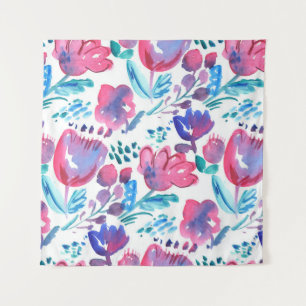 boho Stil florale rustikale Hand gezeichnete Abbil Wandteppich