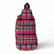 Boho Stil heiß rosa und schwarz