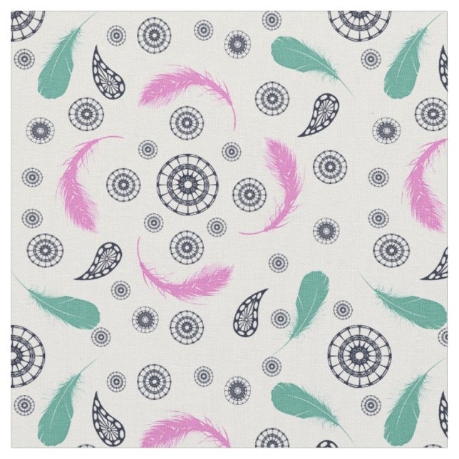 Boho-Stil-Muster Stoff (Nahaufnahme)
