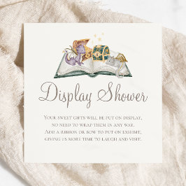Boho Storybook Dragon Baby Shower Shower Shower Begleitkarte