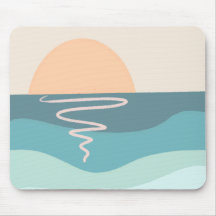 Boho-Strand-Sonnenuntergang-Mauspad