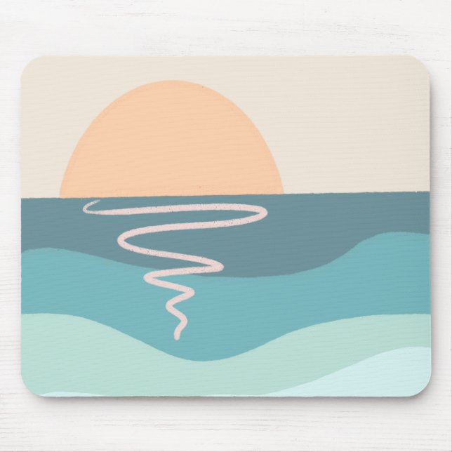 Boho-Strand-Sonnenuntergang-Mauspad Mousepad (Vorne)