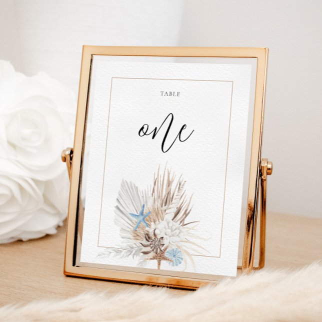 Boho-Strandtischnummer Poster (Von Creator hochgeladen)
