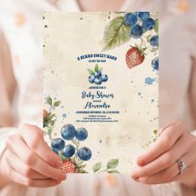 Boho Strawberry Berry Sweet Baby Shower
