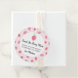 Boho Strawberry Berry Sweet Birthday Geschenkanhänger