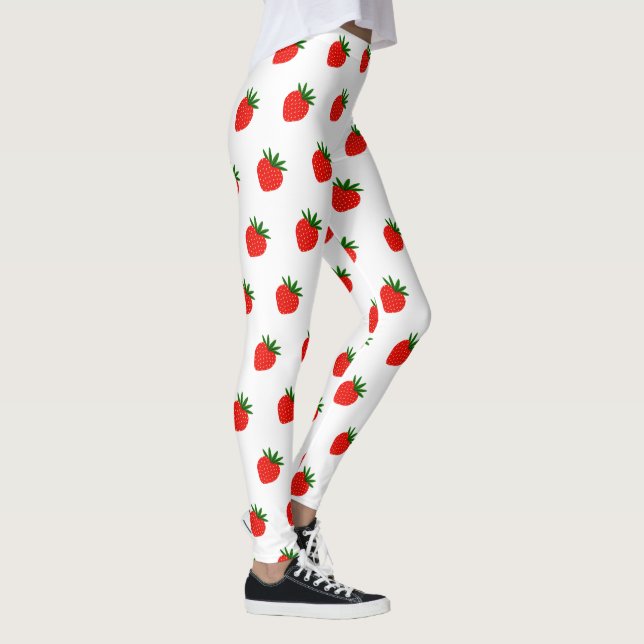 Boho Strawberry Leggings - Custom Berry Print Gift (Droite)