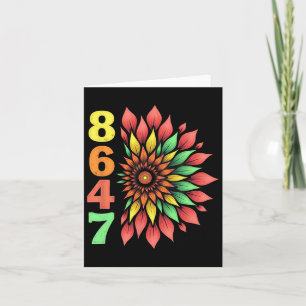Boho Style 86 47 Trump nicht mein Präsident 1 Karte