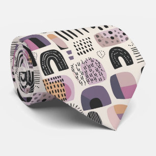 Boho Style Abstrait violet Cravate