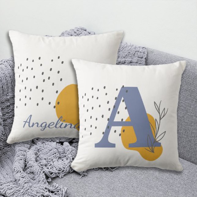 Boho Style Custom Monogram und Name Kissen (Von Creator hochgeladen)