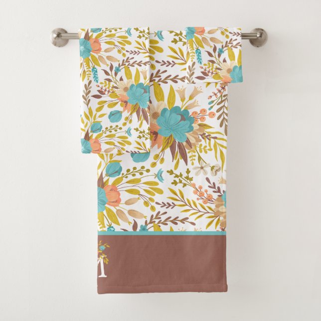 Boho Style été Fleur sauvage Motif Monogramme (En situation)