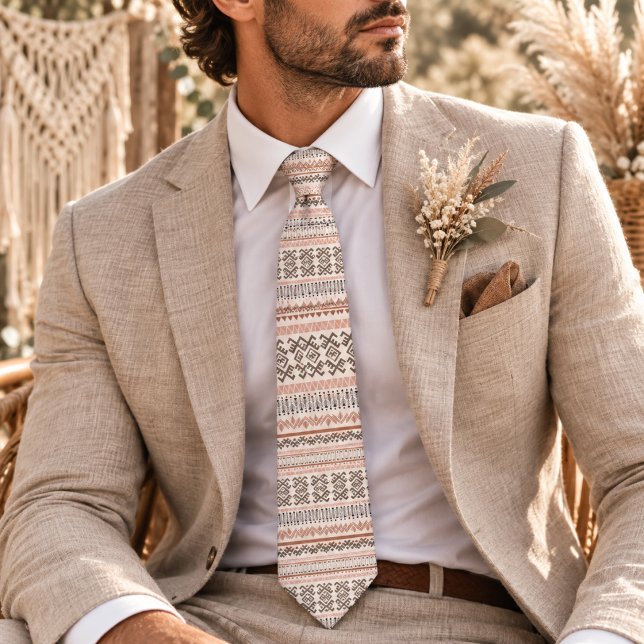 Boho Style Pattern Krawatte (Von Creator hochgeladen)