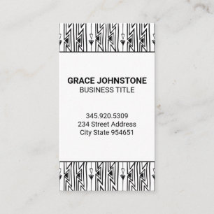 Boho Style Pattern Visitenkarte