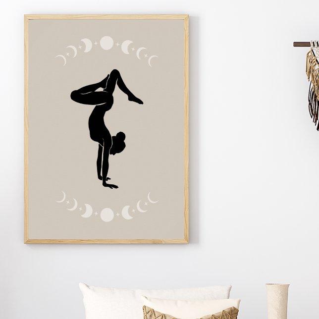 Boho Style Yoga Pose Art Poster (Von Creator hochgeladen)