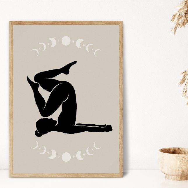 Boho Style Yoga Pose Yoga Poster (Von Creator hochgeladen)