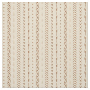Boho Südwest-Geometrischer Streifen Warm Neutral Stoff