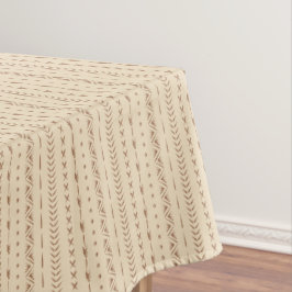Boho Südwest-Geometrischer Streifen Warm Neutral Tischdecke
