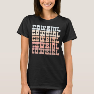 Boho Südwestliche Wüsten-Groovy-70er-Cowgirl 2 T-Shirt