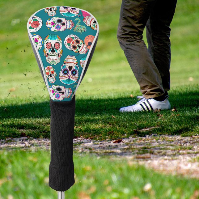 Boho Sugar Skulls Golf Headcover (Von Creator hochgeladen)