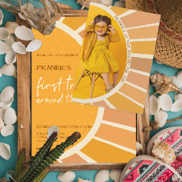 Boho Summer First Trip rund um das Sun Foto Geburt Einladung