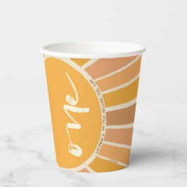 Boho Summer First Trip rund um Sun Birthday Pappbecher