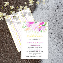 Boho Summer Floral Watercolor Art Einladung